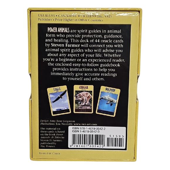 Steven D. Farmer Ph. D. Power Animal Oracle Cards Guidance from Animal Spirit - Picture 2 of 6